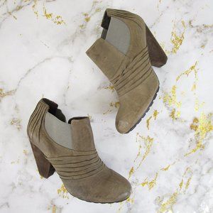 Vince Camuto Brown Leather Bronco Ankle Booties 10